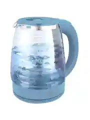 Прозрачный чайник электрический HOME ELEMENT HE-KT2307 стеклянный с подсветкой/ 2л, голубой