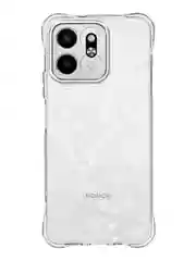 Прозрачный чехол для Honor Play 9T противоударный силиконовый BROSCORP прозрачный, усиленные углы