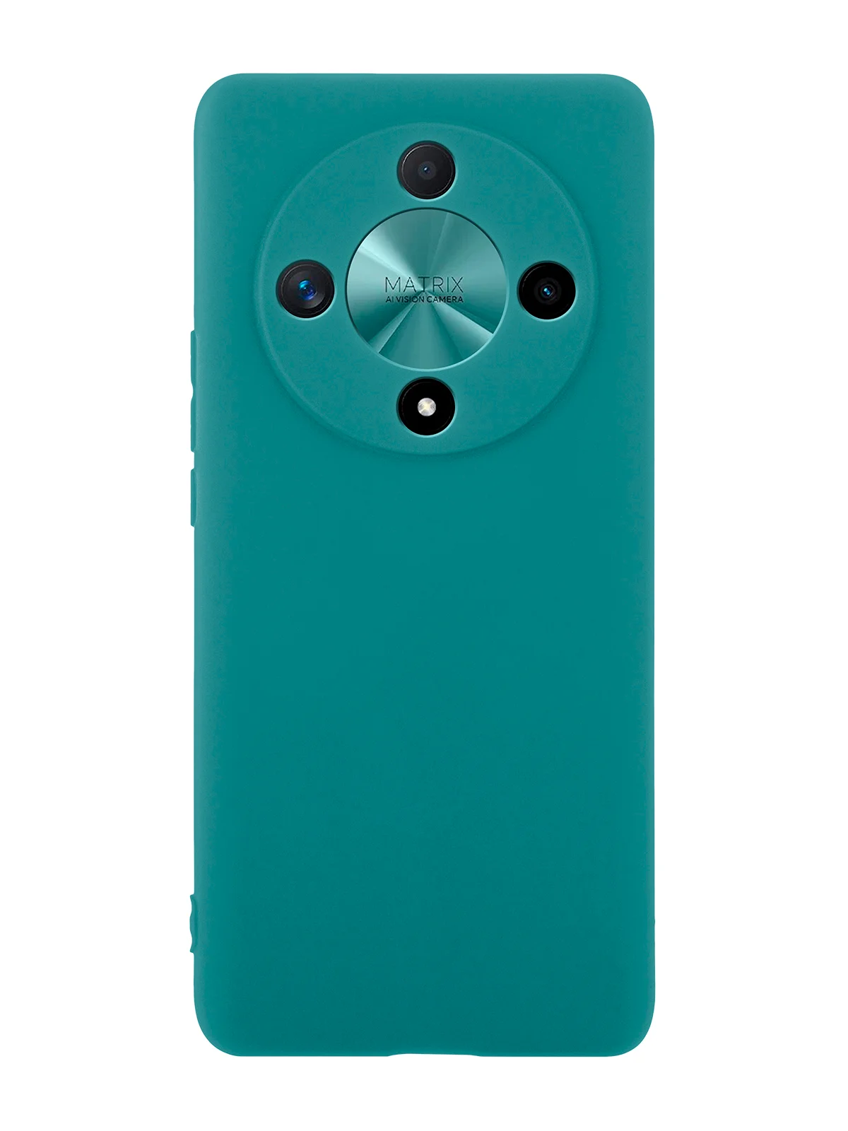 Тёмно-зелёный чехол для Honor X9b 5G/ Magic 6 Lite 5G/ X8b/ X7b силиконовый BROSCORP матовый/ прозрачный