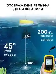 Эхолот Lucky FF1108-1 для рыбалки зимой и летом с лодки и берега