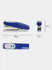 Степлер №10 BRAUBERG "Germanium", до 12 листов, с антистеплером, синий, 226569