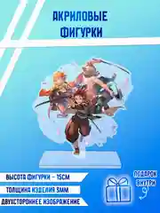 Коралловый меланж фигурки акриловые "Ханако", "Геройская академия", "Магическая битва"