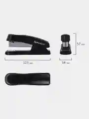 Степлер канцелярский для бумаги, скобы №24/6, 26/6 Brauberg "Standard+", до 30 листов