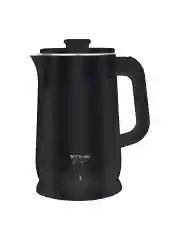 Черный чайник электрический STINGRAY ST-KT3009A металлический, двойные стенки /эффект термоса, 2л