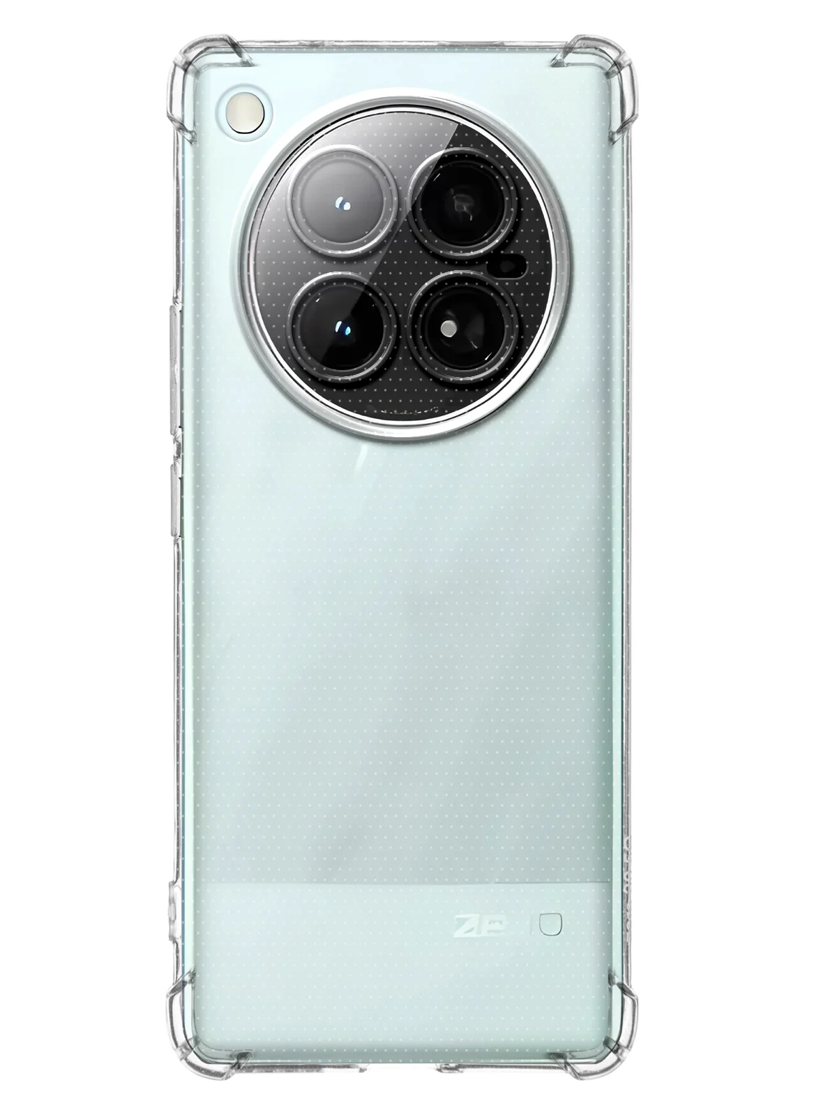 Прозрачный чехол для Infinix Zero 40 4G противоударный силиконовый BROSCORP прозрачный, защита углов