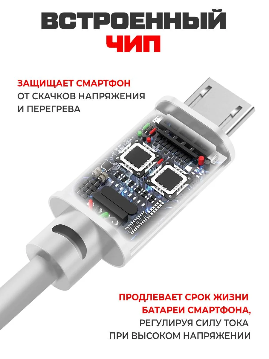 Кабель USB Micro Krutoff Classic (0,2m) белый