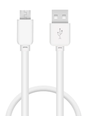 Кабель USB Micro Krutoff Classic (0,2m) белый