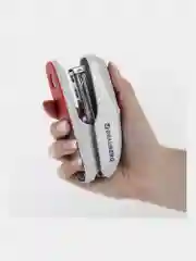 Степлер №24/6, 26/6 BRAUBERG "Extra", до 30 листов, серо-красный, 229088