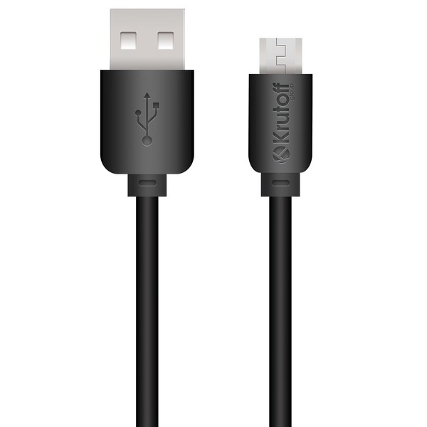 Кабель USB Micro Krutoff Classic (1m) черный