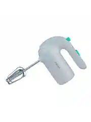 Серебряный миксер ручной MARTA MT-MX1515B 800Вт, 5 скоростей, 4 насадки, светлая яшма