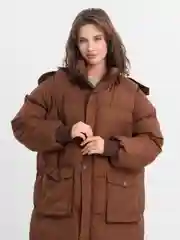Шоколадный куртка ЖЕНСКАЯ ЗИМА РАЗМЕР OVERSIZE (44-50)
