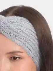 Серый повязки на голову теплые шерстяные