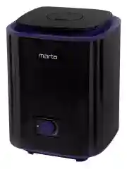 Черный увлажнитель воздуха для дома MARTA MT-HF4707A с УФ лампой, черный/фиолетовый