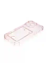 Красный чехол для iPhone 16, Pro, Max, Plus противоударный BROSCORP, карман для карт, защита углов