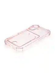Красный чехол для iPhone 16, Pro, Max, Plus противоударный BROSCORP, карман для карт, защита углов