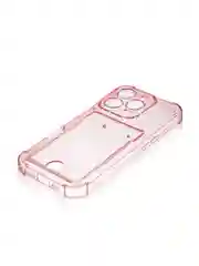 Красный чехол для iPhone 16, Pro, Max, Plus противоударный BROSCORP, карман для карт, защита углов