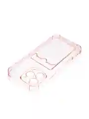 Красный чехол для iPhone 16, Pro, Max, Plus противоударный BROSCORP, карман для карт, защита углов