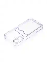 Фиолетовый чехол для iPhone 16, Pro, Max, Plus противоударный BROSCORP, карман для карт, защита углов
