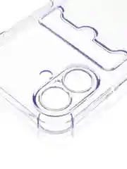 Фиолетовый чехол для iPhone 16, Pro, Max, Plus противоударный BROSCORP, карман для карт, защита углов