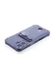 Фиолетовый чехол для iPhone 16, Pro, Max, Plus противоударный BROSCORP, карман для карт, защита углов