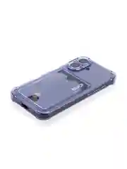 Фиолетовый чехол для iPhone 16, Pro, Max, Plus противоударный BROSCORP, карман для карт, защита углов