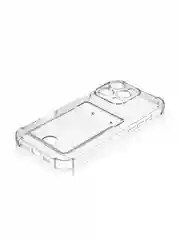 Прозрачный чехол для iPhone 16, Pro, Max, Plus противоударный BROSCORP, карман для карт, защита углов