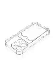 Прозрачный чехол для iPhone 16, Pro, Max, Plus противоударный BROSCORP, карман для карт, защита углов