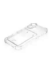 Прозрачный чехол для iPhone 16, Pro, Max, Plus противоударный BROSCORP, карман для карт, защита углов