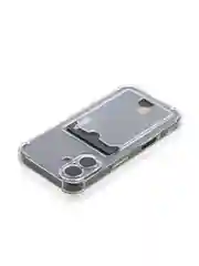 Прозрачный чехол для iPhone 16, Pro, Max, Plus противоударный BROSCORP, карман для карт, защита углов