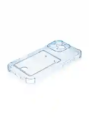 Синий чехол для iPhone 16, Pro, Max, Plus противоударный BROSCORP, карман для карт, защита углов