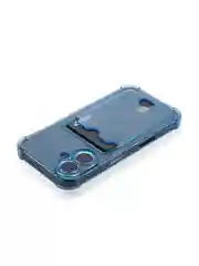 Синий чехол для iPhone 16, Pro, Max, Plus противоударный BROSCORP, карман для карт, защита углов