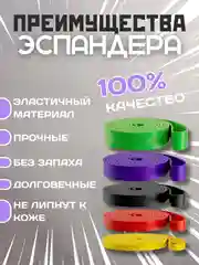 Желтый силовой трос, резинка для фитнеса и подтягивания, эспандер