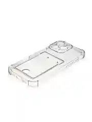 Серый чехол для iPhone 16, Pro, Max, Plus противоударный BROSCORP, карман для карт, защита углов