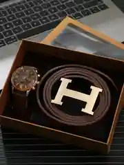Подарочный набор для мужчины, ремень, часы, кошелек, в подарок, 4 вида