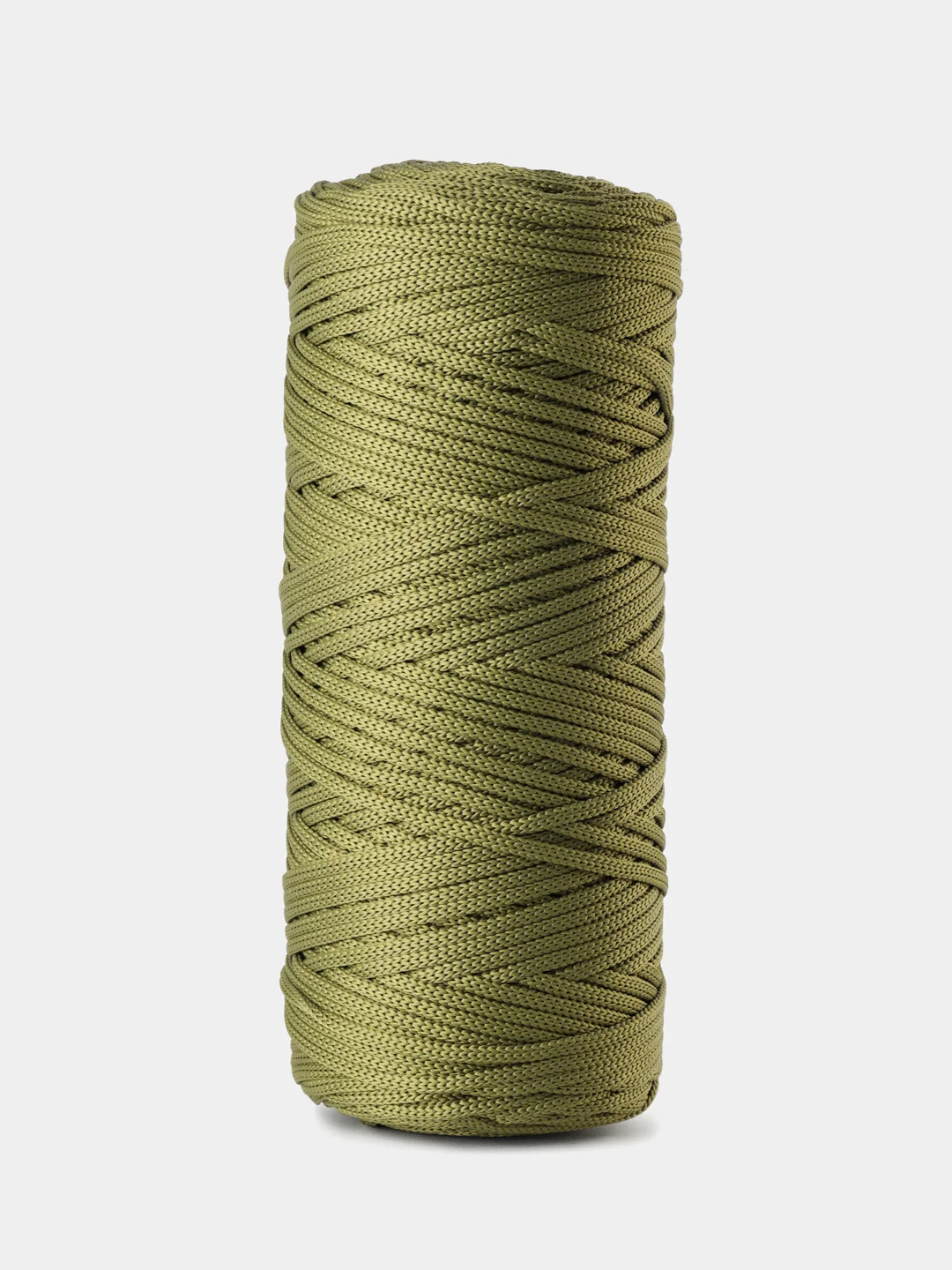 Оливковый шнур полиэфирный, 200 м, 4 мм