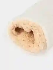 Белый варежки женские с мехом, шерстяные, зимние, с меховым подкладом, утепленные
