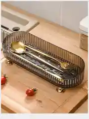 Угольный подставка-поднос для косметики, кухонных аксессуаров, фруктовница
