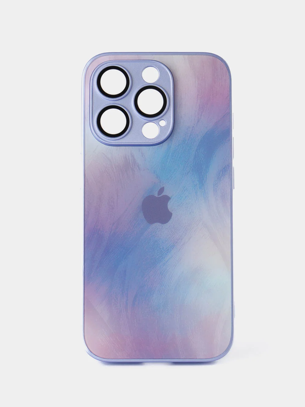 Аметистовый чехол на айфон 15, 15 pro, 15 pro max c дополнительной защитой камеры