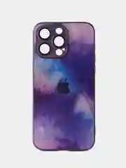Фиолетовый чехол на айфон 15, 15 pro, 15 pro max c дополнительной защитой камеры