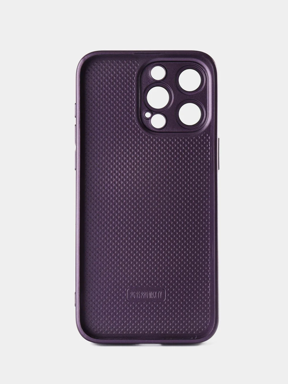 Фиолетовый чехол на айфон 15, 15 pro, 15 pro max c дополнительной защитой камеры