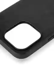 Черный люксовый чехол для iPhone 16 Pro Max алькантара ROSCO, замшевый, силиконовая окантовка