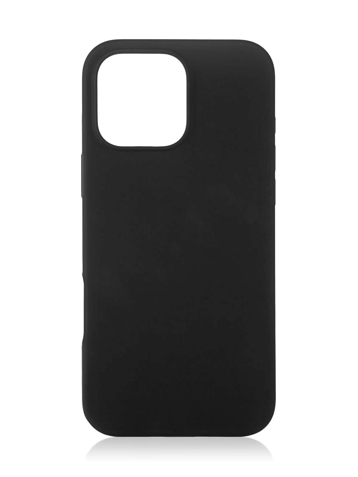 Черный люксовый чехол для iPhone 16 Pro Max алькантара ROSCO, замшевый, силиконовая окантовка
