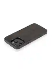 Черный люксовый чехол для iPhone 16 Pro Max алькантара ROSCO, замшевый, силиконовая окантовка