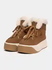 Коричневый угги женские, с мехом