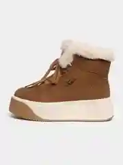 Коричневый угги женские, с мехом