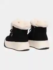 Черный угги женские, с мехом