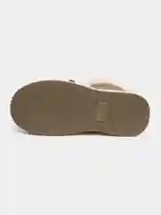 Бежевый угги женские, с мехом