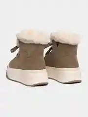 Бежевый угги женские, с мехом