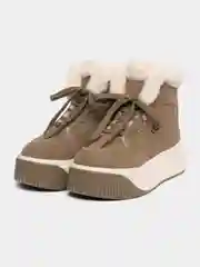 Бежевый угги женские, с мехом