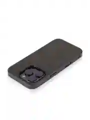 Черный люксовый чехол для Apple iPhone 16 Pro алькантара Rosco замшевый с силиконовой окантовкой
